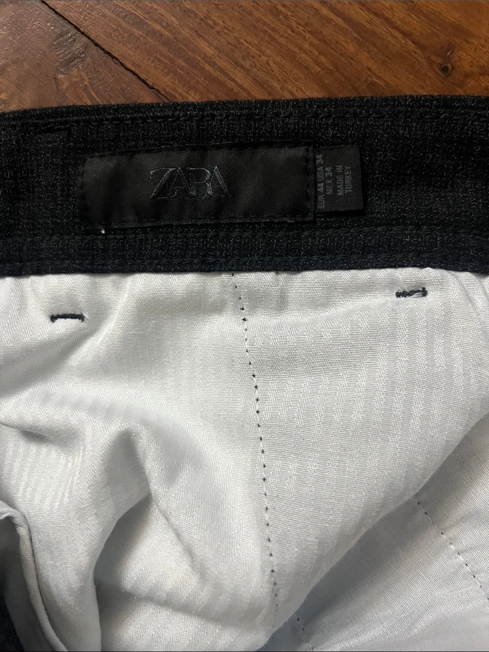 Zara Men's Pants in Dark Charcoal